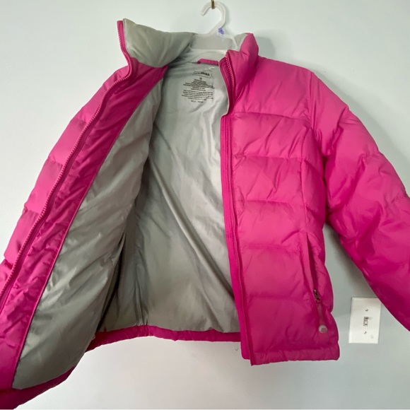 L.L. Bean Quilted Goose Down Puffer Women's Jacket Hot Pink Size Medium - Picture 4 of 9